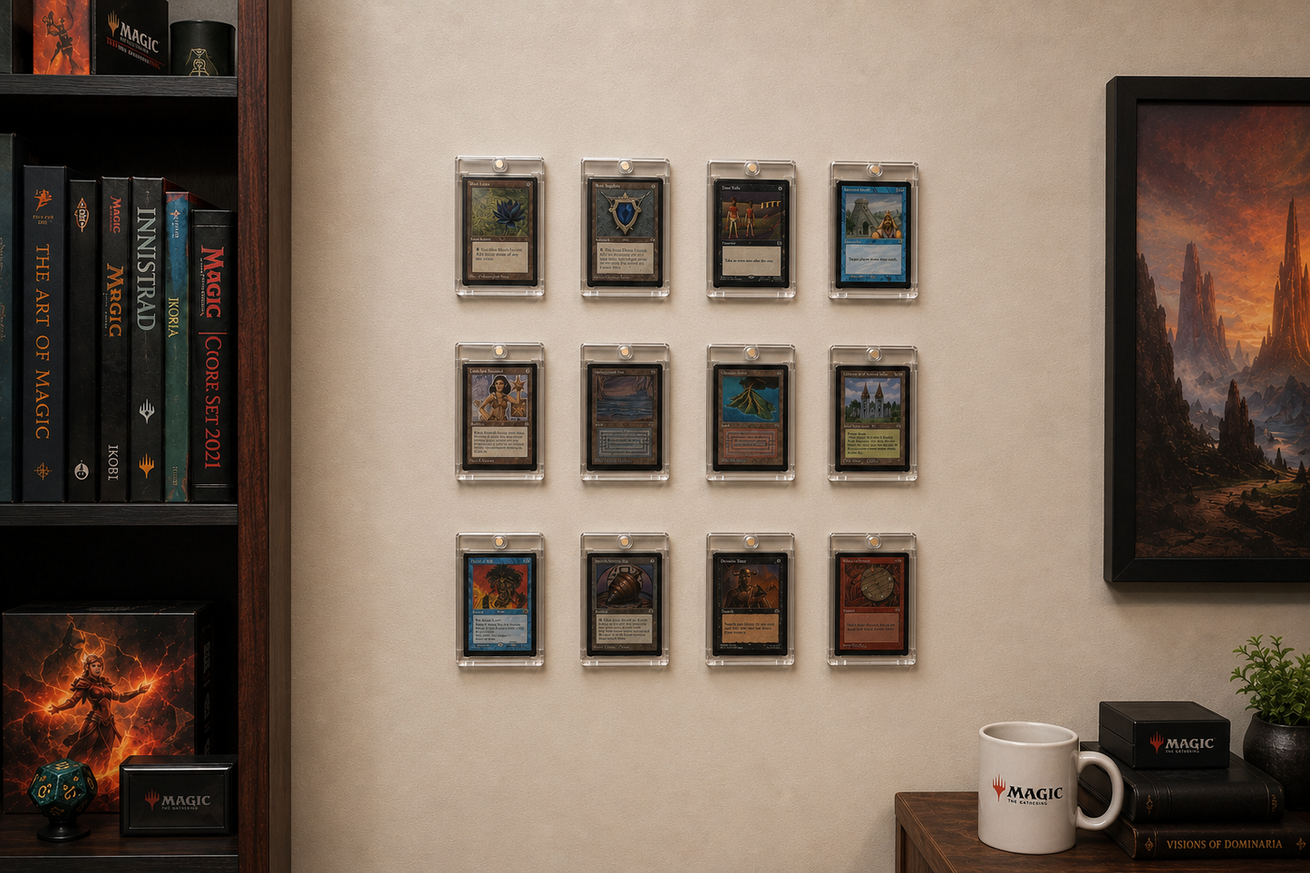 FlexDisplay MTG Collector Wall System (12 Displays)