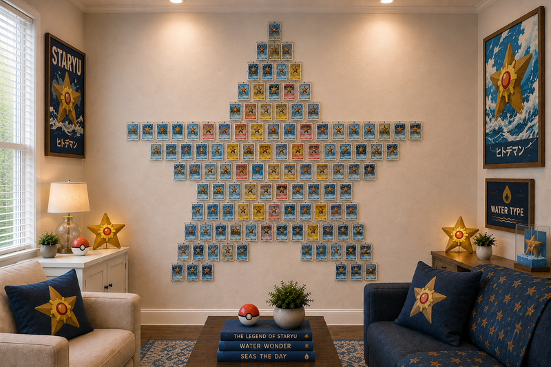 pokemon card wall display