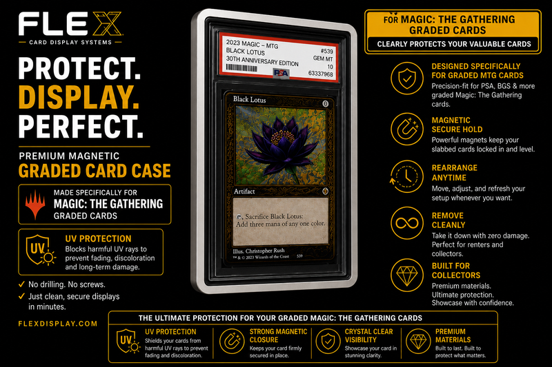 FlexDisplay Graded MTG Card Display System (6 Displays)