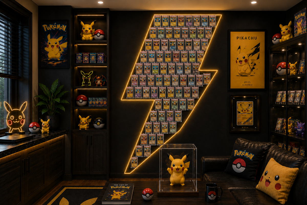 FlexDisplay Graded Pokémon Card Display System (6 Displays)