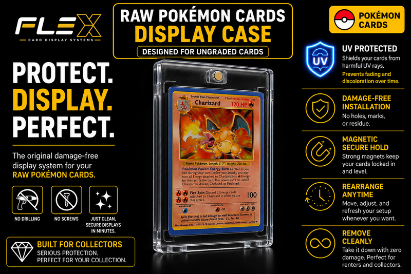 FlexDisplay Pokémon Card Display System (4 Displays)