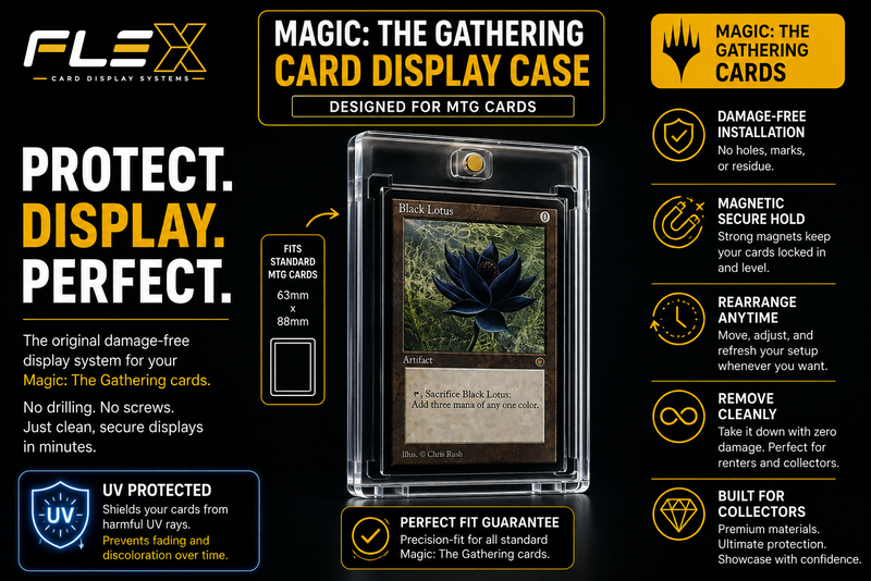 FlexDisplay Magic: The Gathering Card Display System (4 Displays)