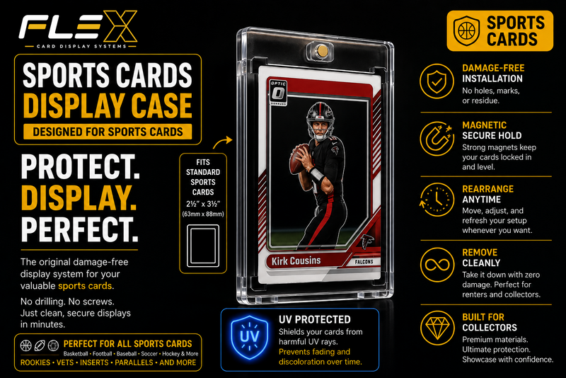 FlexDisplay Sports Card Display System (4 Displays)