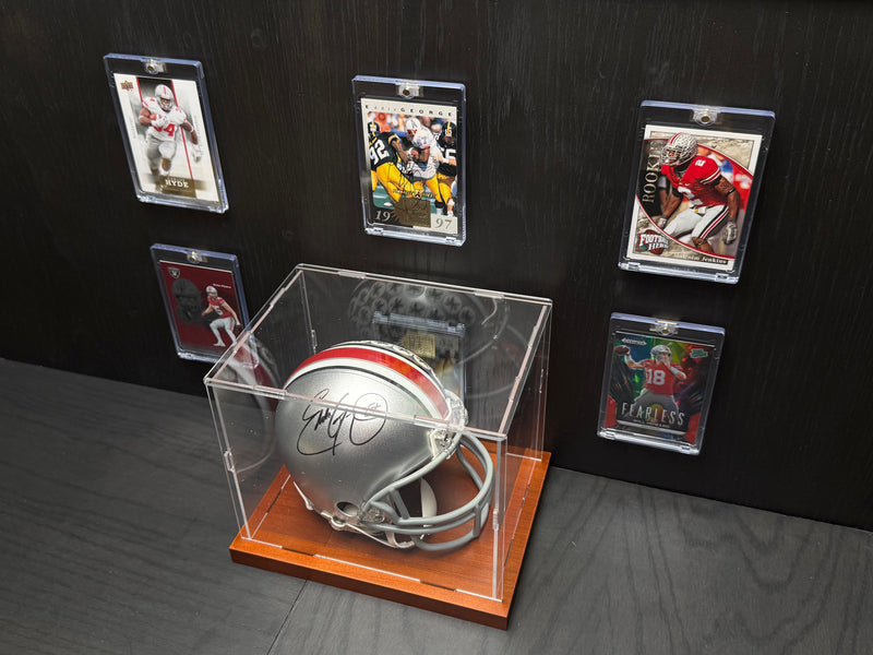 OSU Mini Helmet with Card Display
