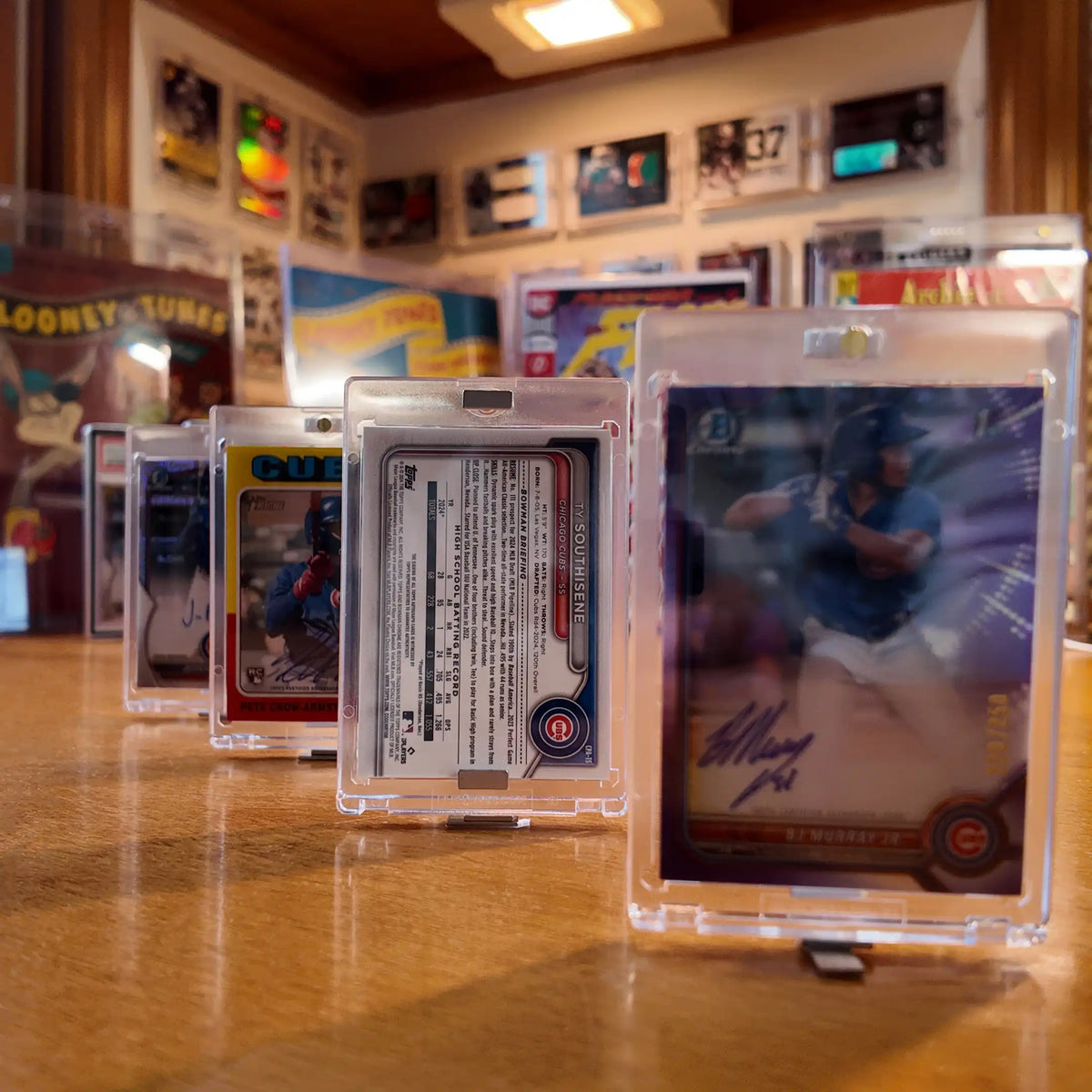 FlexDisplay card collection displayed in a home workspace